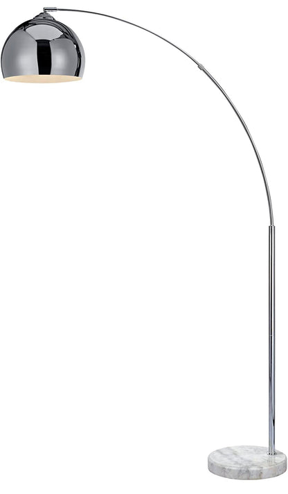 Lighteme Over The Couch Arc Floor Lamp with Globe Shade, Matches Your Living Room Decor - Standing Light Tall (4-Colors)