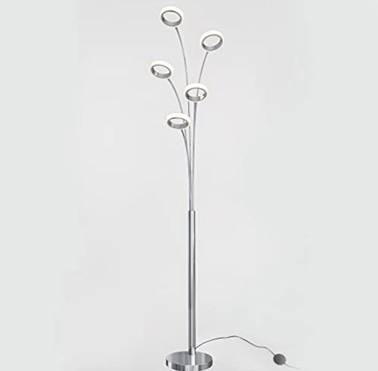 Lighteme Optical LED Integrierte Stehleuchte, Chrom 