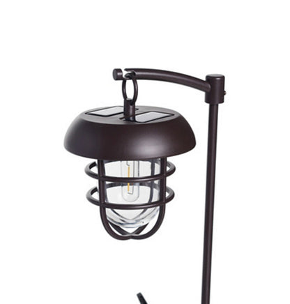 Lampes solaires LED suspendues Lighteme sur poteau métallique Shepherds Hook (lot de 4)