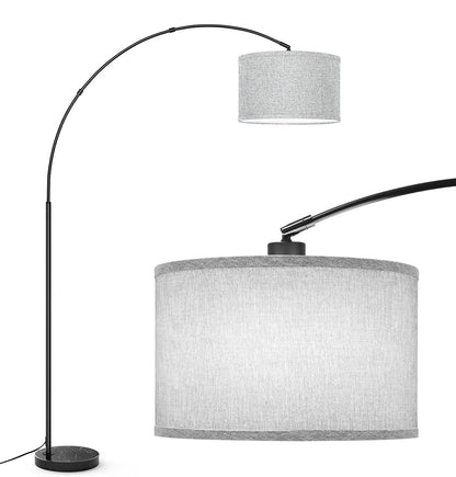 Lampadaire Arc Lighteme, lampe sur pied moderne pour salon, intensité variable, 74 pouces de hauteur