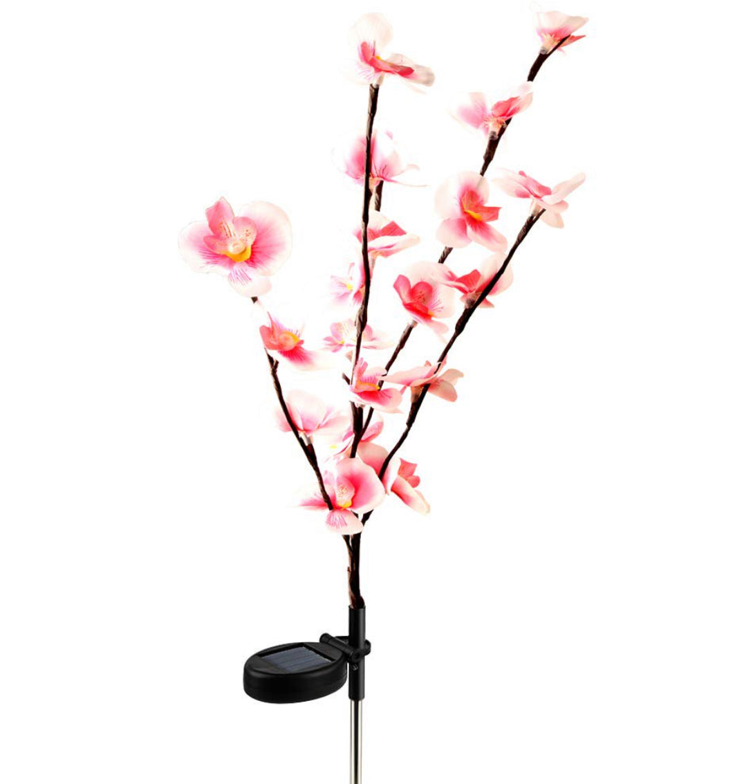 Lighteme 2er-Pack Solar-Orchideen-Blumenlichter - 40 Blumen 