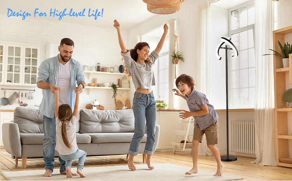Lighteme Moderne LED-Stehlampe, dimmbares Uplight zum Lesen in Ihrem Schlafzimmer oder Wohnzimmer