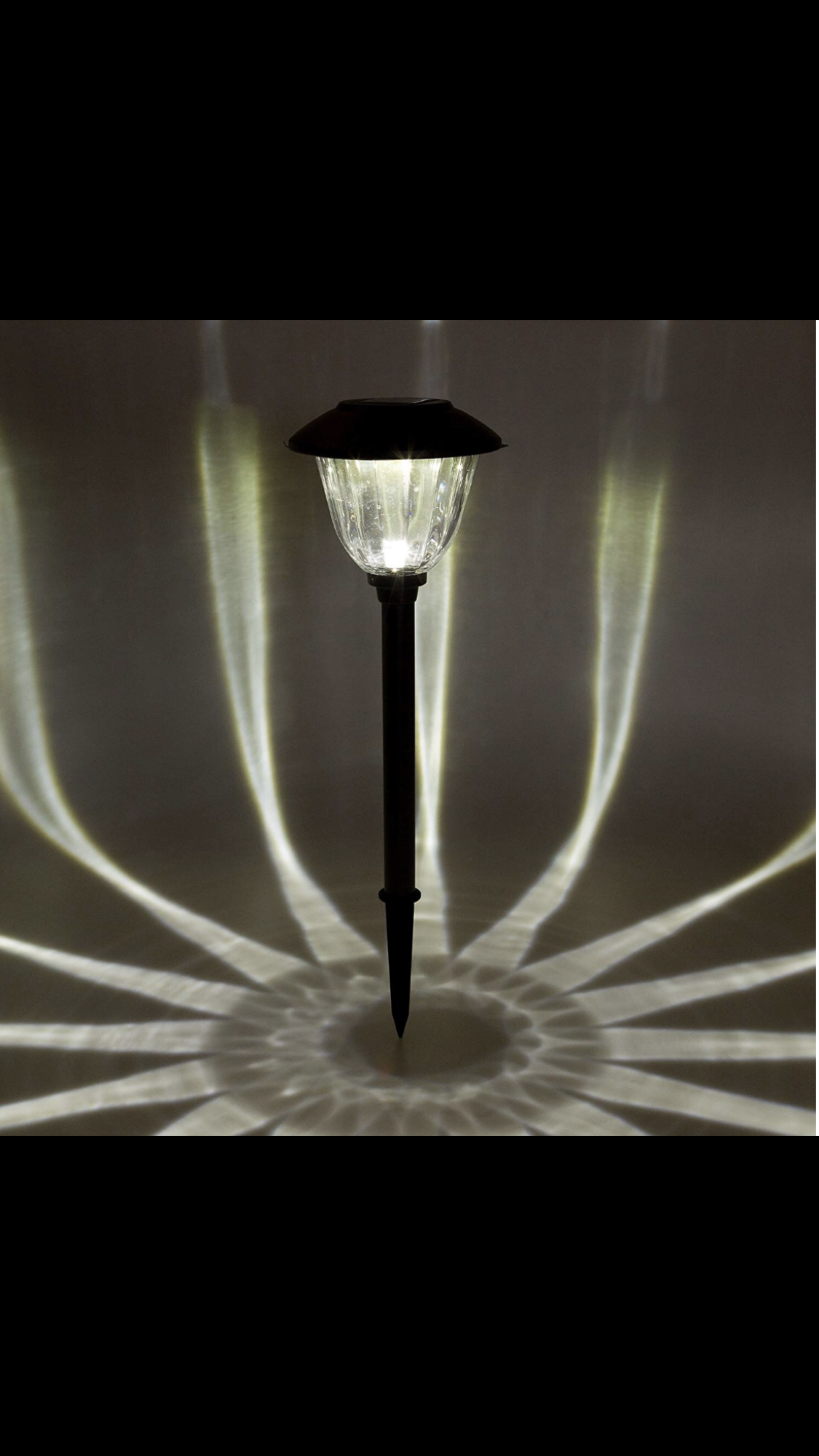Lighteme 8 Piece LED Solar Path Lights 14 Lumen - Stainless Steel ( Silver )