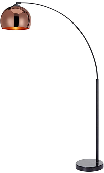 Lighteme Over The Couch Arc Floor Lamp with Globe Shade, Matches Your Living Room Decor - Standing Light Tall (4-Colors)