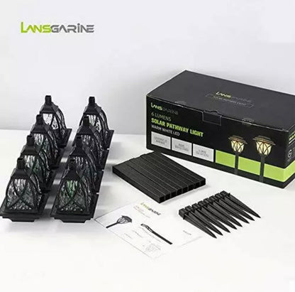 Lot de 8 lampes solaires LED Lighteme, grandes lampes d'extérieur rotatives jusqu'à 10 lumens 