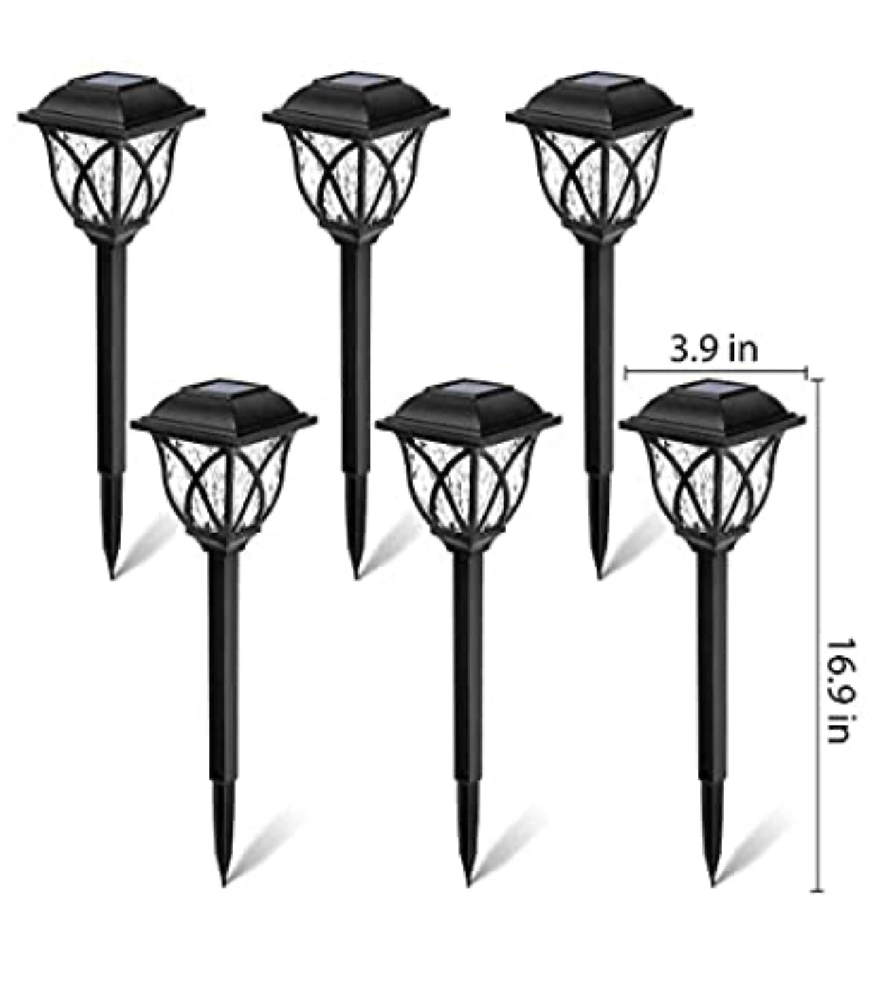 Lot de 8 lampes solaires LED Lighteme, grandes lampes d'extérieur rotatives jusqu'à 10 lumens 