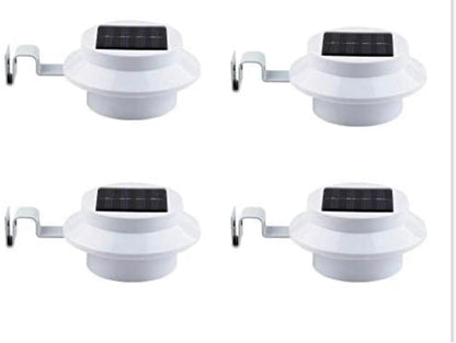 Lighteme Solarbetriebene LED-Zaunleuchte mit Pfostenkappe, 4er-Pack, Schwarz 