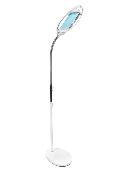 Lighteme 8X10 - Lampe loupe pleine page - Loupe mains libres avec lumière LED brillante pour la lecture - Col de cygne flexible pour maintenir la position 