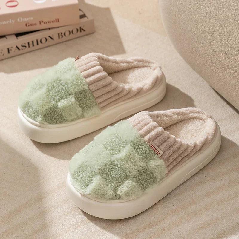 Lighteme Fashion karierte Slipper Flip Flop für Damen und Herren