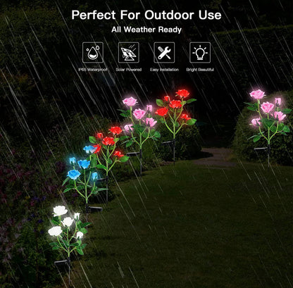 Lighteme Solar-LED-Rosenblumenlicht (2er-Pack)