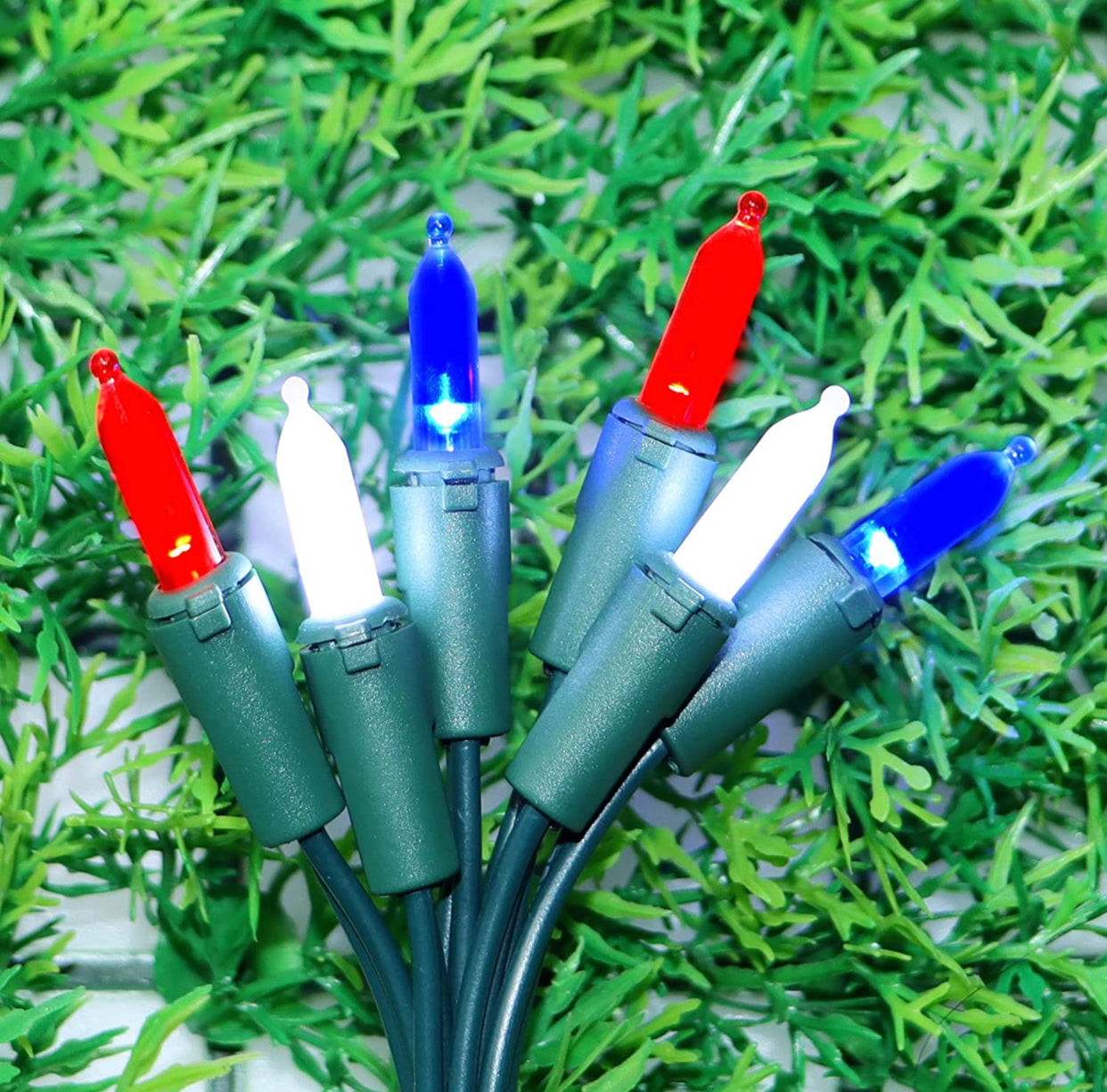 Guirlande lumineuse de Noël Lighteme 150 LED, fil vert/blanc de 15 m