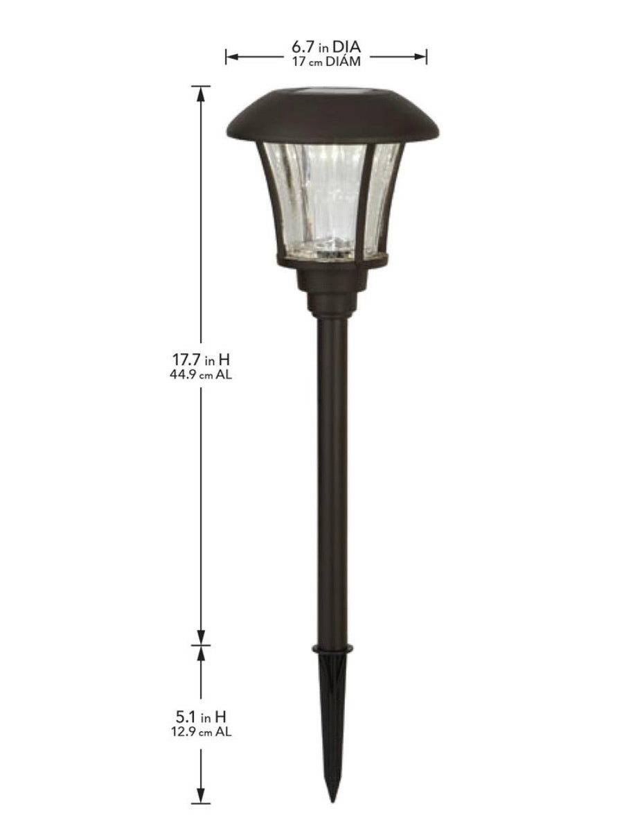 Lighteme Solar Pathway Light LED Landscape 10 Lumens Bronze (8-Pack)