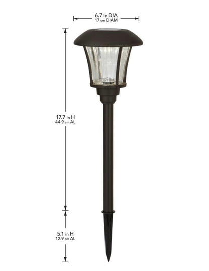 Lighteme Solar Pathway Light LED Landscape 10 Lumens Bronze (8-Pack)