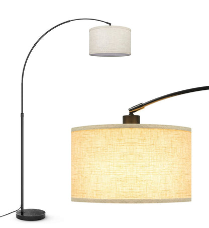 Lampadaire Arc Lighteme, lampe sur pied moderne pour salon, intensité variable, 74 pouces de hauteur