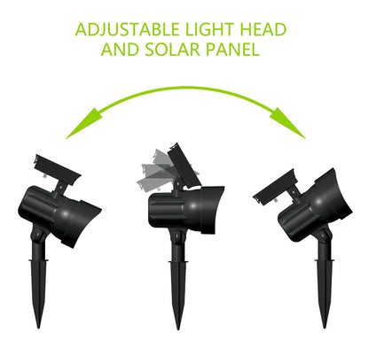 Lot de 5 spots solaires d'extérieur Lighteme 50 lumens, noir 