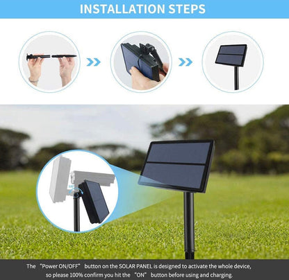 Guirlande lumineuse solaire Lighteme 360 ​​LED avec télécommande, 3,6 m x 1,5 m, pour clôture