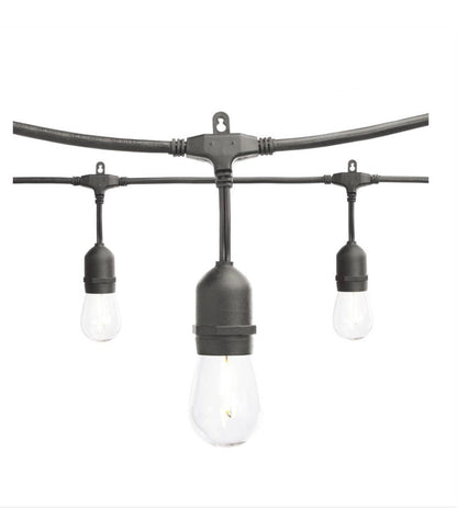 Lighteme 24 Fuß wasserdichte LED-Lichterkette, 12 Glühbirnen, Plug-In 