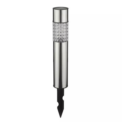 Lighteme Hampton Modern Stainless Steel Solar Powered LED Bollard Pathway  Light -15 Pack