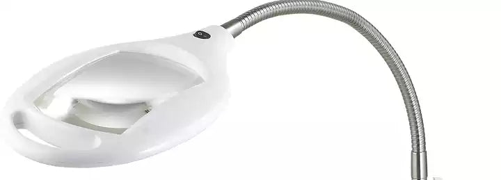 Lighteme 8X10 - Lampe loupe pleine page - Loupe mains libres avec lumière LED brillante pour la lecture - Col de cygne flexible pour maintenir la position 
