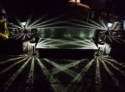 Lighteme 10er-Pack Solar-Wege-LED-Leuchten für den Außenbereich, 15 Lumen, Edelstahl 