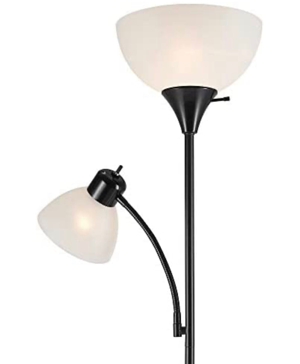 Lighteme – Hochhelle Deckenfluter-Stehleuchte mit 2 Leselampen und effizienter LED