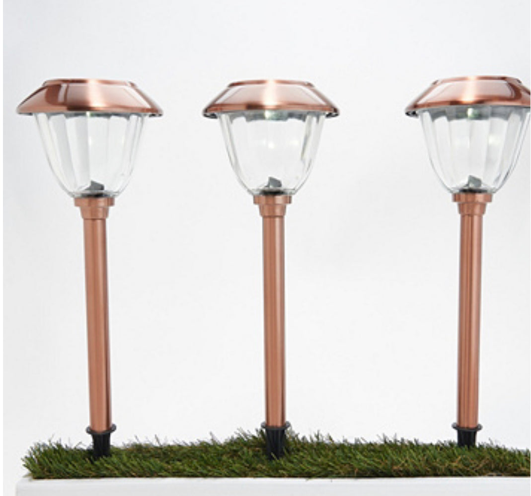 Lighteme LED Solar Pathway Lights New Model , 8-pack Powered