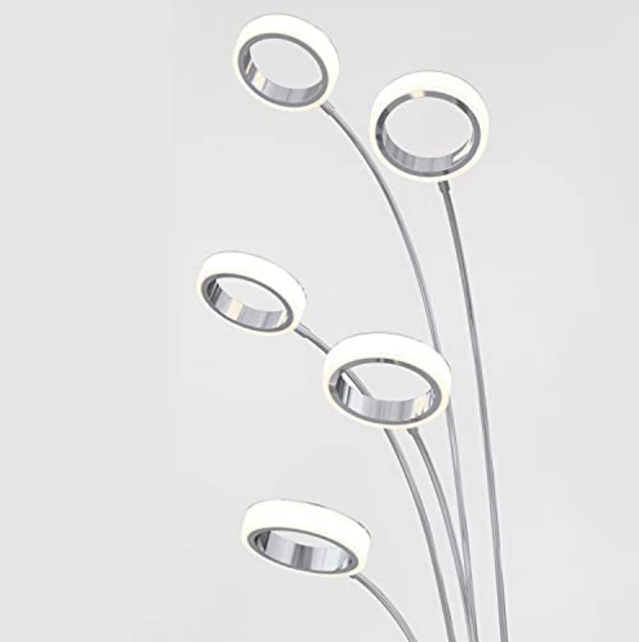 Lighteme Optical LED Integrierte Stehleuchte, Chrom 