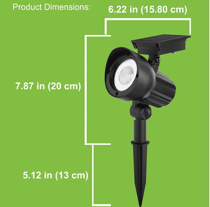 Lot de 5 spots solaires d'extérieur Lighteme 50 lumens, noir 