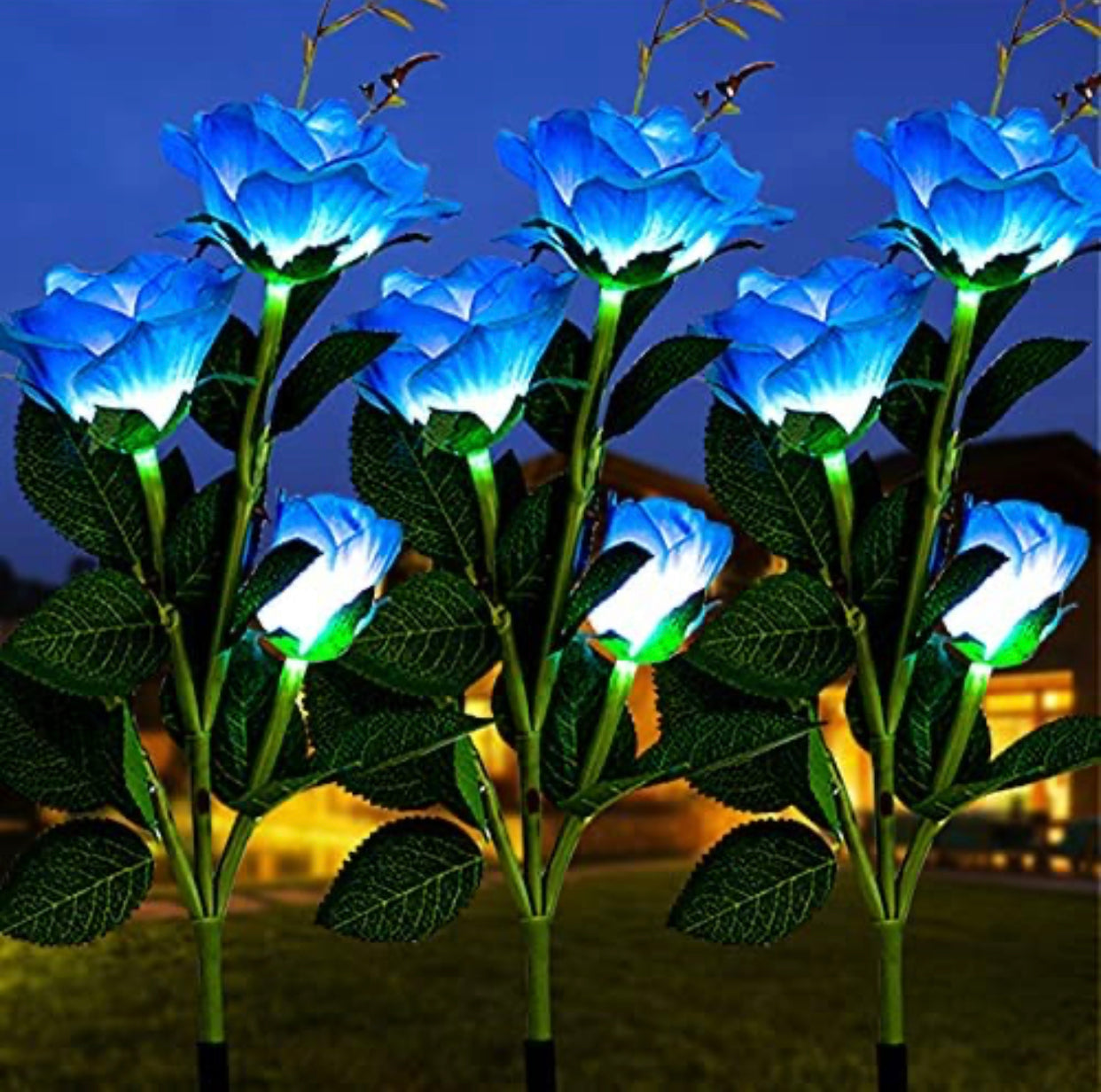 Lighteme Solar-LED-Rosenblumenlicht (2er-Pack)
