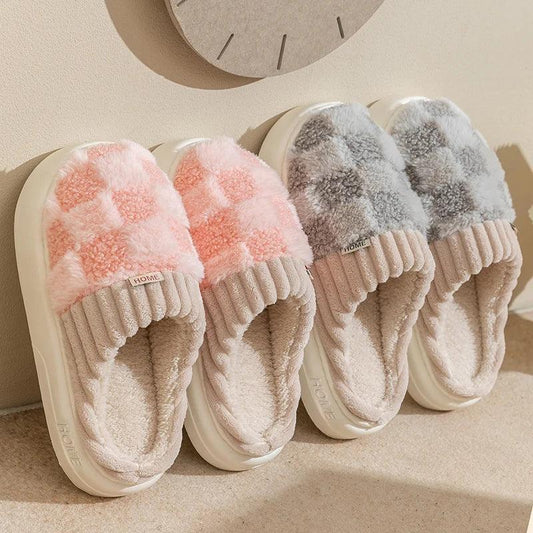 Lighteme Fashion karierte Slipper Flip Flop für Damen und Herren