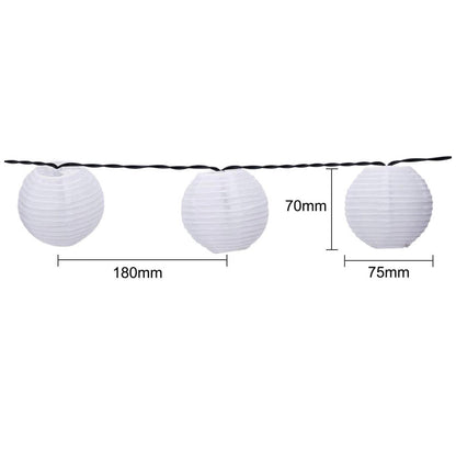 Guirlande lumineuse solaire de jardin à LED Lighteme de 8,2 m (27 pi) - 10 ampoules 