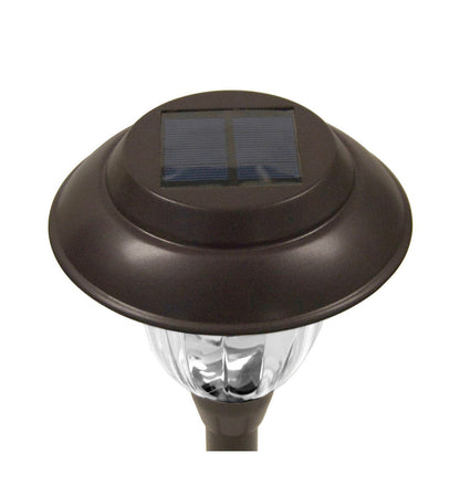 Lighteme High-End Solar LED Pathway Lights Glass And Stainless Steel (10-Pack)