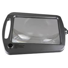 Lighteme 8X10 - Lampe loupe pleine page - Loupe mains libres avec lumière LED brillante pour la lecture - Col de cygne flexible pour maintenir la position 