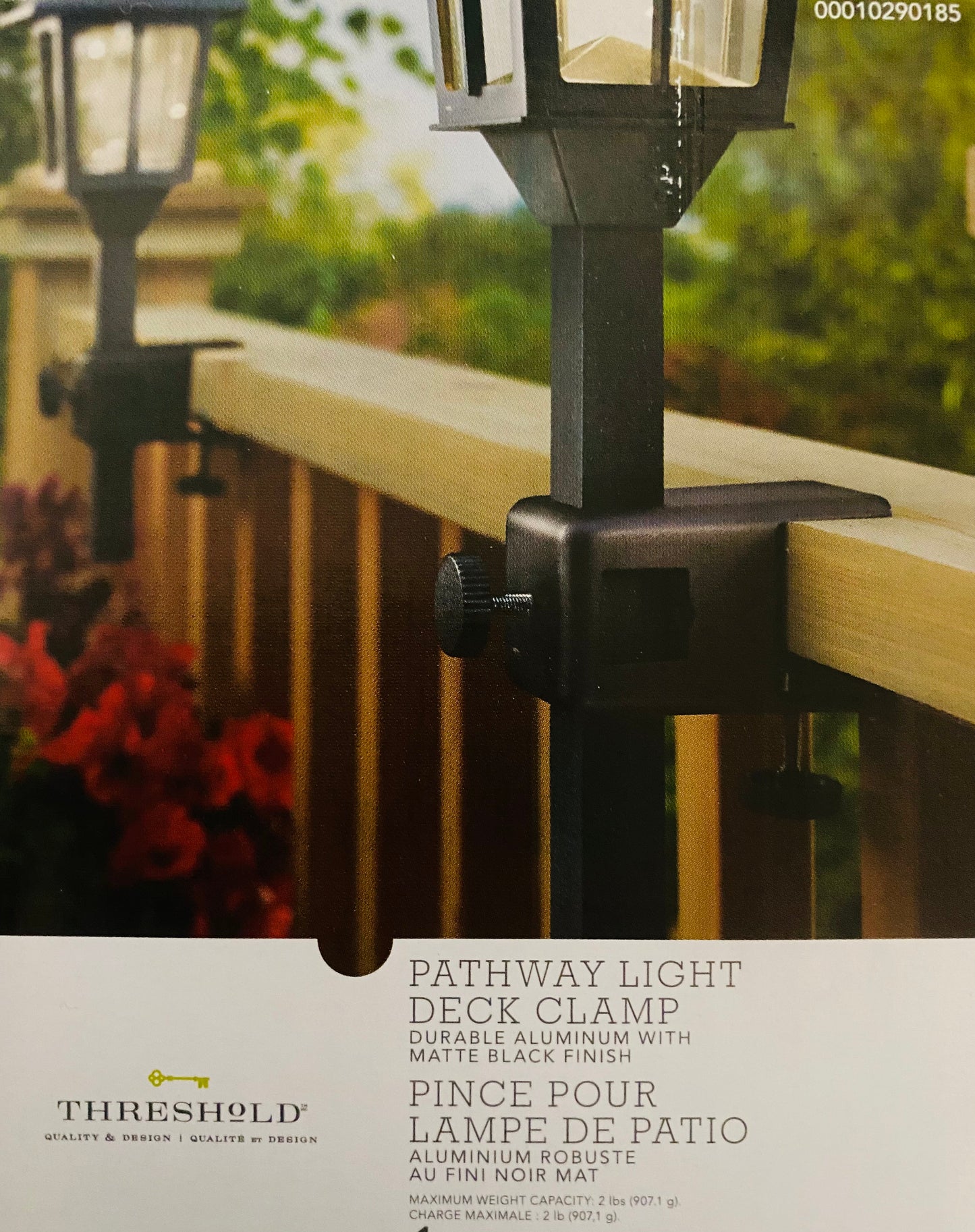Lighteme Deck-Fackelklemme, für Wegeleuchten, 2er-Pack [Aluminium] 