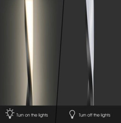 Lighteme Moderne LED-Stehleuchte für helle Beleuchtung im Wohnzimmer – 122 cm hoch, dimmbar