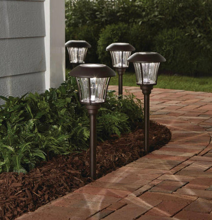 Lighteme Solar Pathway Light LED Landscape 10 Lumens Bronze (8-Pack)
