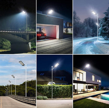Kommerzielles Solarstraßenlaterne Lighteme 1200W, Parkplatz-Licht 100000LM von der Dämmerung bis zum Morgengrauen mit Direktübertragung