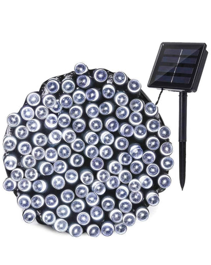 Lighteme 33Ft Solar-LED-Lichterkette 100LED Hellgrünes Kabel 