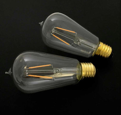 Lighteme 48Ft Pro Vintage Edition Plug-In Outdoor Heavy Quality Commercial String Lights-15 Bulbs