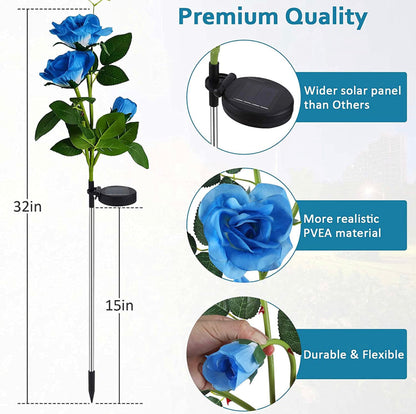 Lighteme Solar-LED-Rosenblumenlicht (2er-Pack)