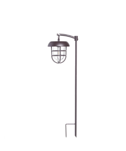 Lampes solaires LED suspendues Lighteme sur poteau métallique Shepherds Hook (lot de 4)