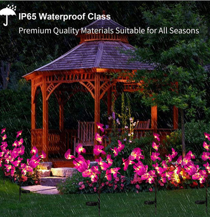 Lighteme 2er-Pack Solar-Orchideen-Blumenlichter - 40 Blumen 