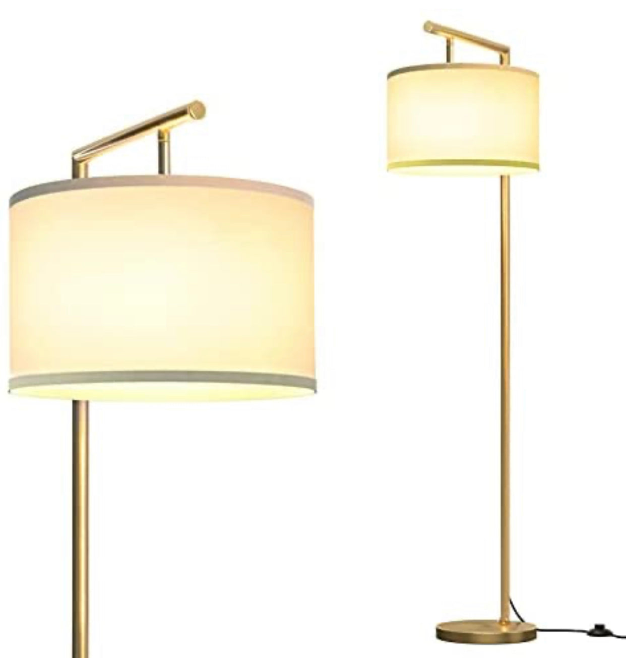 Lampadaire moderne Lighteme, lampe sur pied classique, lampe de lecture sur pied pour chambre à coucher, salon avec ampoule LED