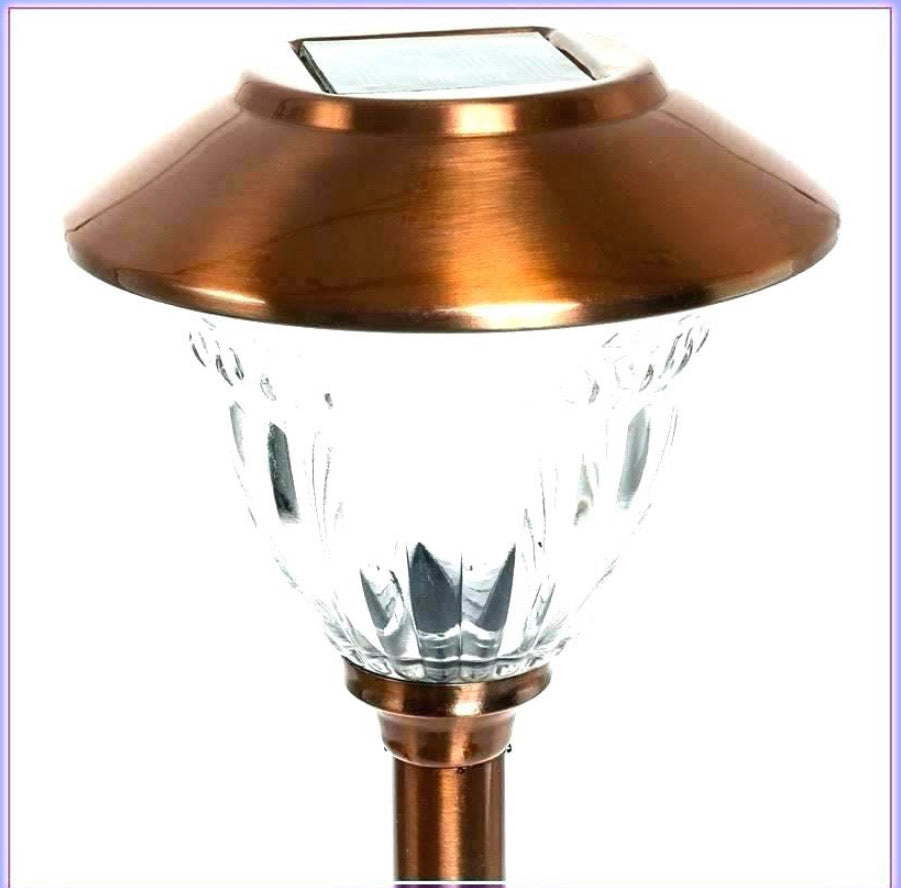 Lot de 10 lampes solaires LED Lighteme pour allées d'extérieur (cuivre)