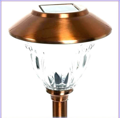 Lot de 10 lampes solaires LED Lighteme pour allées d'extérieur (cuivre)