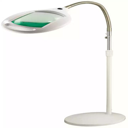 Lighteme 8X10 - Lampe loupe pleine page - Loupe mains libres avec lumière LED brillante pour la lecture - Col de cygne flexible pour maintenir la position 