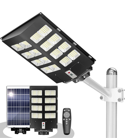 Lighteme 800W kommerzielle Solar-Straßenlaternen, Dämmerung bis Morgengrauen, Bewegungssensor, 75000LM für die Straße mit Fernbedienung