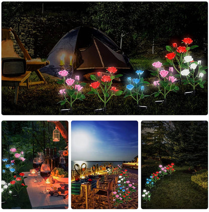 Lighteme Solar-LED-Rosenblumenlicht (2er-Pack)