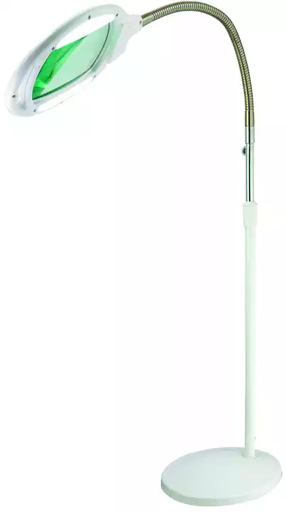 Lighteme 8X10 - Lampe loupe pleine page - Loupe mains libres avec lumière LED brillante pour la lecture - Col de cygne flexible pour maintenir la position 