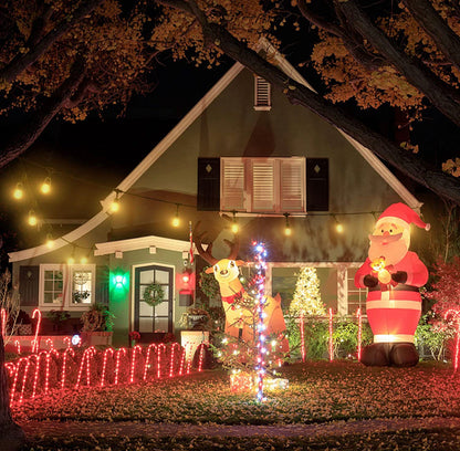 Lighteme 24Ft Plug-In LED-Lichterkette für den Außenbereich, wasserdicht, zum Aufhängen, dimmbare 2W Vintage-Edison-Glühbirnen